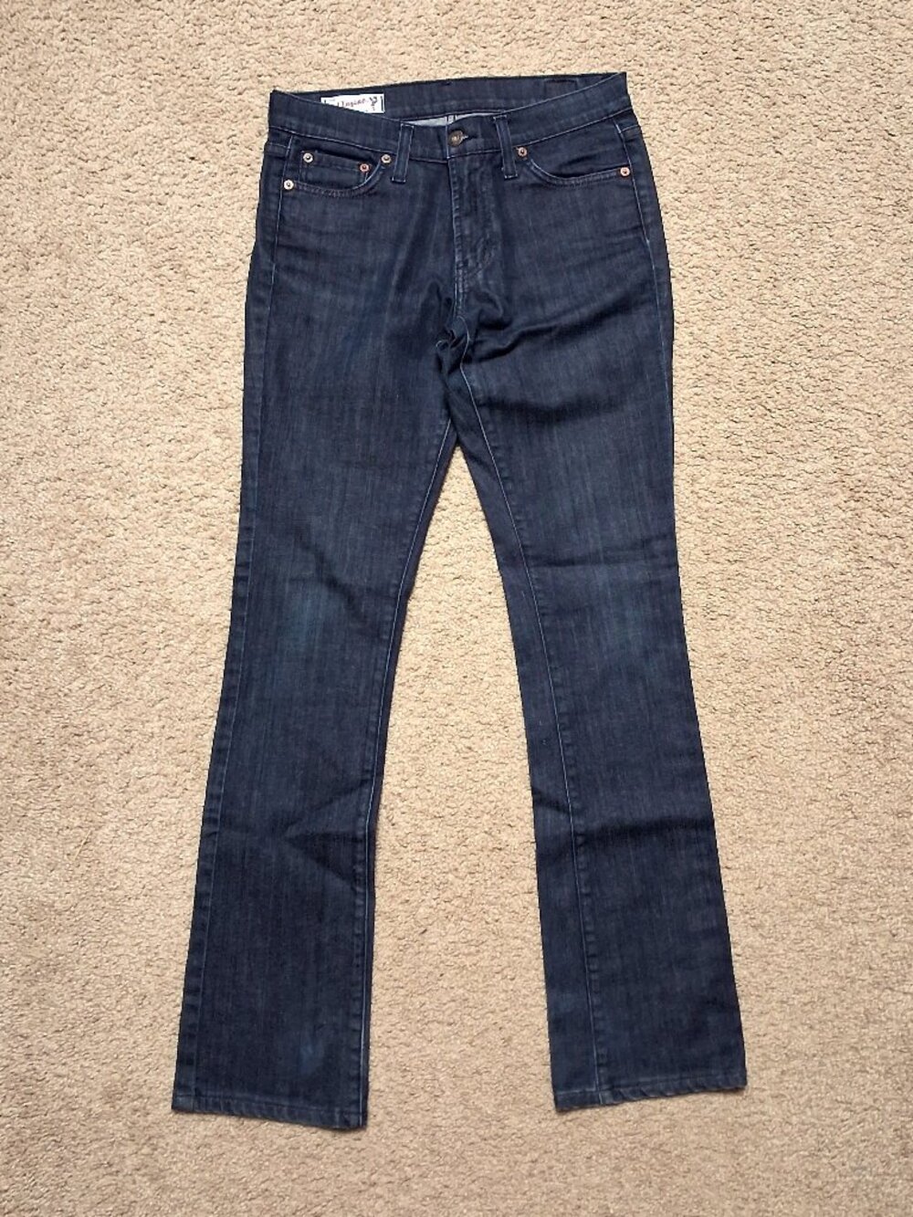 RED ENGINE Women's Slim Bootcut Garnet Dark Wash Blue Denim Jeans 28